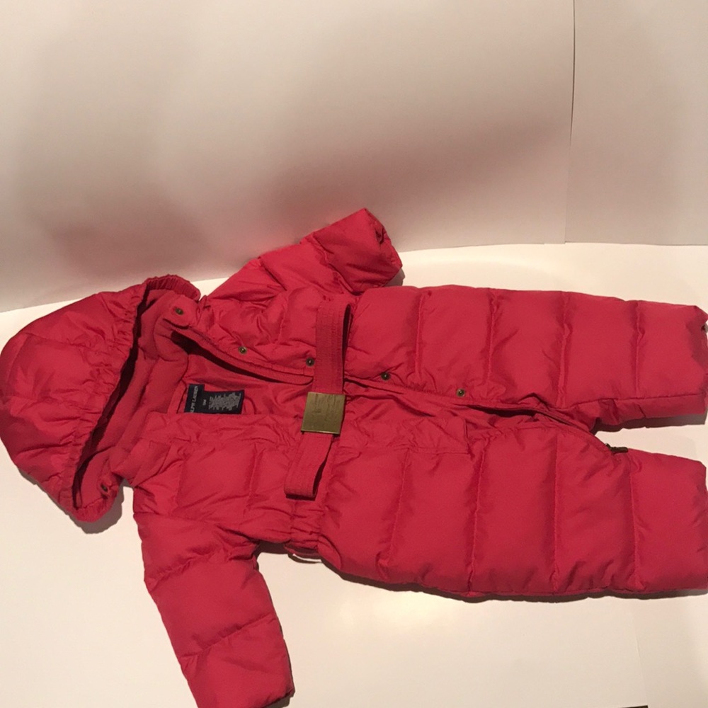Baby Ralph Lauren pink snowsuit sz 9M